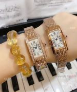 2020 NEW! Replica Cartier Tank AmEricaine Watch Rose Gold Quartz Movement_th.jpg